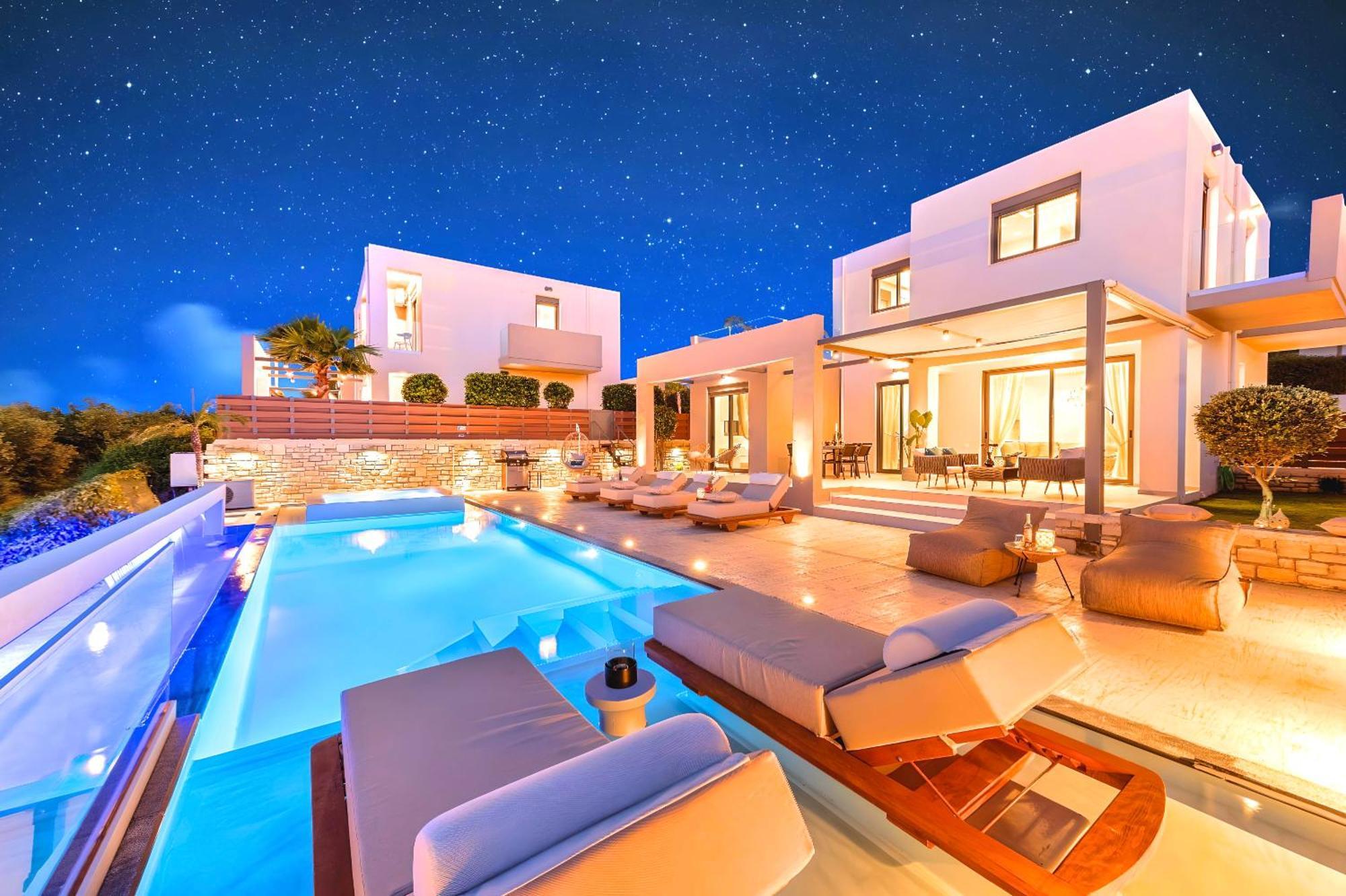 Minoas Villas Heated Pool Kournas Экстерьер фото