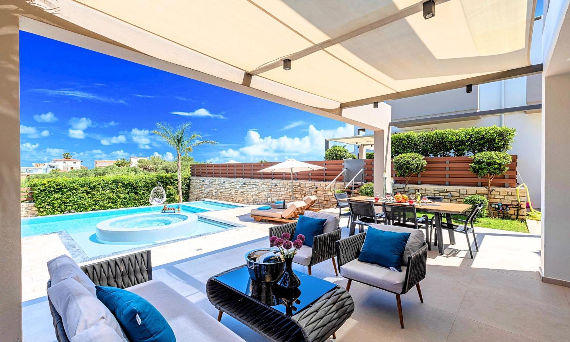 Minoas Villas Heated Pool Kournas Экстерьер фото